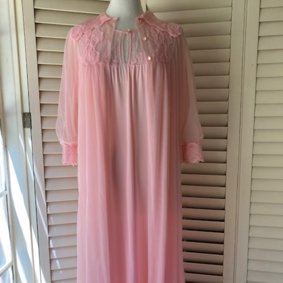 Vintage Floor Length Gown and Robe (as is) - Picture 1 of 15